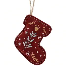 zawieszka-choinkowa-materialowa-but-czerwony-18-cm