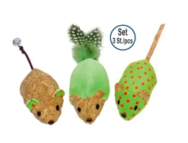 nobby-zabawka-dla-kota-trio-myszek-z-korka-kocimietka-7-12-cm