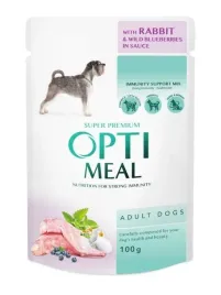 optimeal-pies-saszetka-krolik-i-czarne-jagody-w-sosie-100g