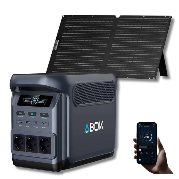 Przenośna stacja zasialania z panelem Allpowers 100W ABOK Elux 1 1024Wh UPS