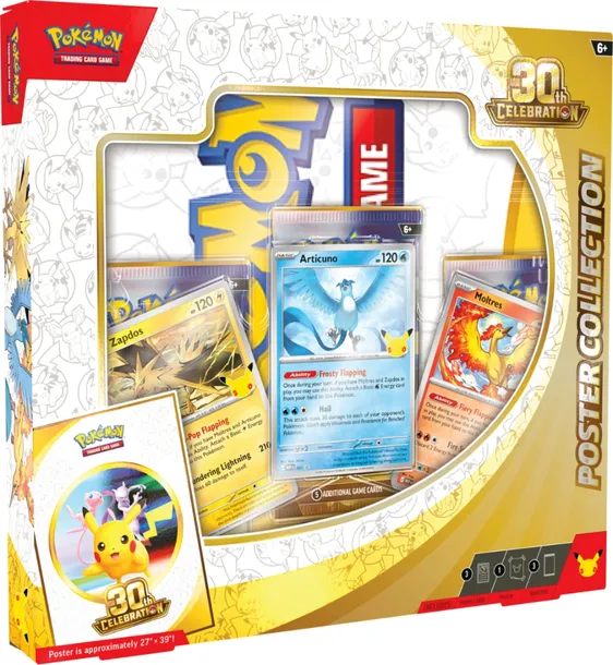 Zestaw kart Pokemon TCG: 30th Celebration - Poster Collection Box