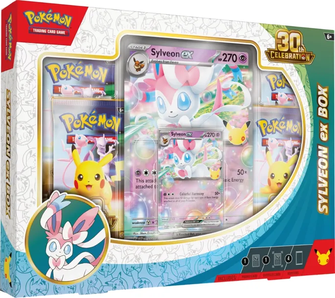 Zestaw kart Pokemon TCG: 30th Celebration - Sylveon ex Box PREORDER
