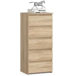 pojemna-komoda-do-salonu-dab-sonoma-5-szuflad-40cm