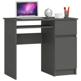 biurko-dla-dziecka-1-szuflada-szare-90-cm-proste