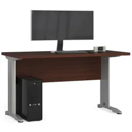 nowoczesne-biurko-wenge-szare-metalowe-nogi-135-cm