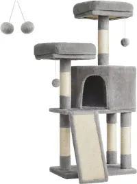 stabilny-drapak-dla-kota-z-deska-do-drapania-jasnoszary-115cm-2-platformy