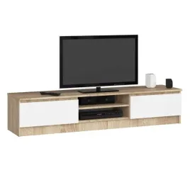 szafka-rtv-sonoma-biala-stojaca-mlodziezowa-160-cm