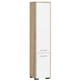 regal-do-lazienki-2-drzwi-5-polek-dab-sonoma-bialy