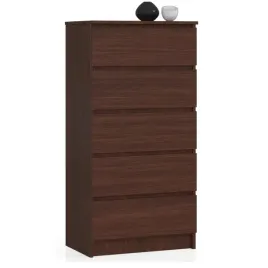 pojemna-wysoka-komoda-wenge-60-5-szuflad-matowa