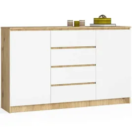 nowoczesna-komoda-160-dab-artisan-biale-fronty