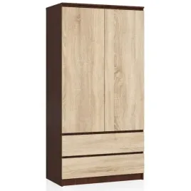 szafa-do-salonu-wenge-sonoma-90-cm-2-szuflady