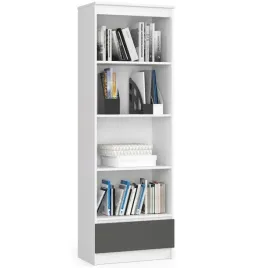 regal-biurowy-4-polki-1-szuflada-bialy-szary-60