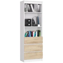 regal-dzieciecy-3-szuflady-3-polki-bialy-sonoma-60