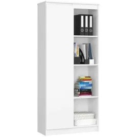 duzy-regal-8-polek-1-drzwi-bialy-matowy-80-cm