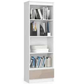 regal-60-cm-4-polki-1-szuflada-cappuccino-polysk