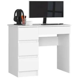 biurko-do-pracy-biale-pojemne-4-szuflady-90-cm