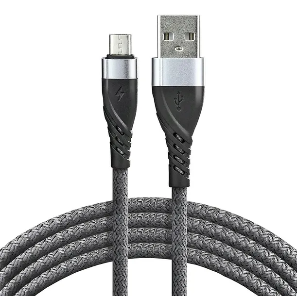 kabel-usb-micro-usb-everactive-2m-pleciony-quick-charge-szary