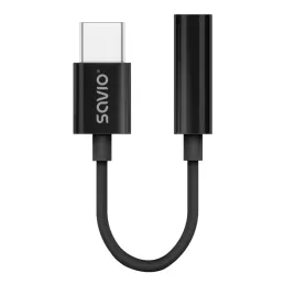 adapter-audio-savio-ak-74-usb-c-jack-35-mm-czarny