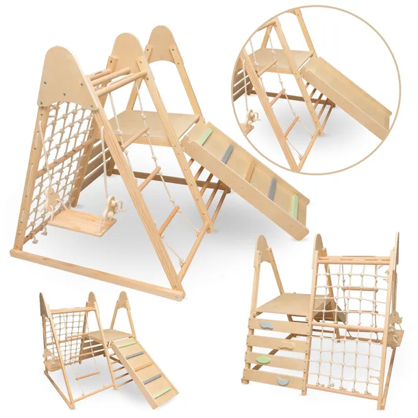 Drewniany domowy plac zabaw XL 5w1 Mamabrum MAM203 climber