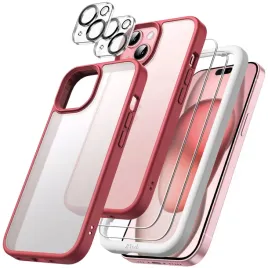 etui-jetech-iphone-15-kasztanowy-5w1-matowe-szklo-hartowane-ochraniacze