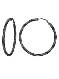 kolczyki-prosteel-damskie-pozlacane-czarny-80-mm-przeklute-uszy