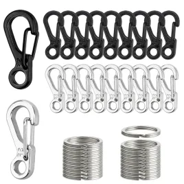 mini-karabinki-sprezynowe-sf-40-sztuk-25mm-aluminum-do-wspinaczki-taktyczne