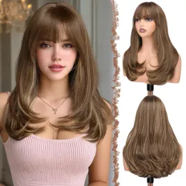 peruka-feshfen-dluga-z-grzywka-brazowy-blond-45cm-syntetyczna