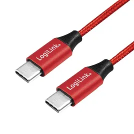 kabel-usb-2-0-logilink-cu0156-usb-c-usb-c-m-m-czerwony-1m