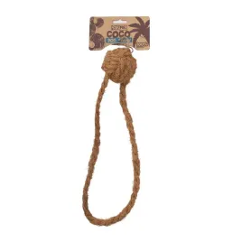 happet-szarpak-kokoswy-pilka-z-petla-35cm-zabawka-dla-psa