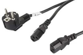 lanberg-kabel-zasilajacy-y-cee-7-7-greater-2x-iec-c13-18-m-czarny