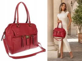 torebka-damska-shopper-a4-kuferek-elegancka-torba-do-pracy-ch810-czerwona