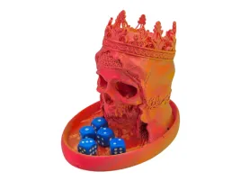 wieza-do-kosci-krolewska-czaszka-dice-tower-czerwono-zlota