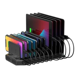 unitek-stacja-ladowania-ladowarka-60w-10x-usb-organizer-ipad-samsung-iphone