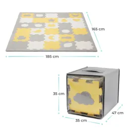 kinderkraft-mata-piankowa-puzzle-luno-yellow