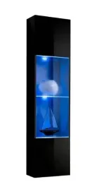 wiszaca-witryna-szafka-do-salonu-170-cm-fly-czarny-polysk-led-push-1-drzwi