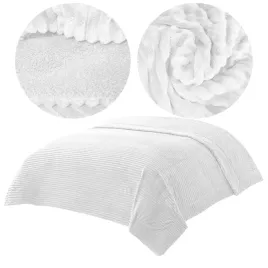 narzuta-160x200-koc-dwustronna-mikrofibra-prazki-capri-bialy