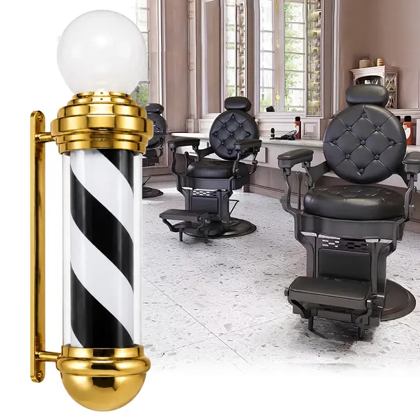 Plafon słupek lampa led barberska barberski barber znak reklama salon 81.5