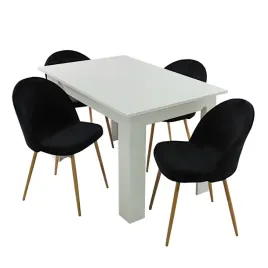 stol-modern-120-bialy-i-4-krzesla-denwer-velvet-czarne