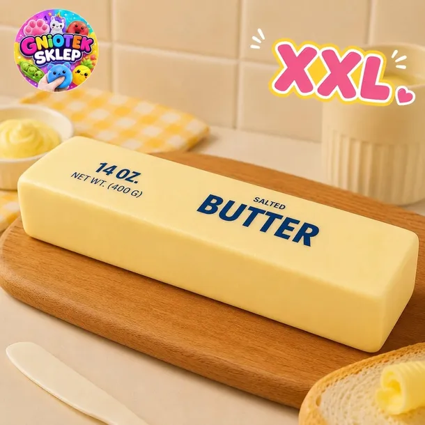 Gniotek Masło Butter XXL 25 cm - ogromny gniotek antystresowy Squishy