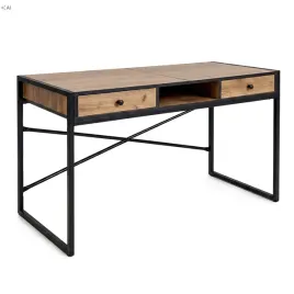biurko-industrialne-komputerowe-123-cm-2-szuflady-1-polka-loft-dab-craft