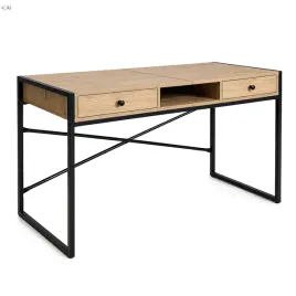 biurko-industrialne-komputerowe-123-cm-2-szuflady-1-polka-loft-dab-artisan