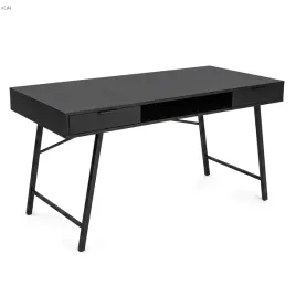 biurko-komputerowe-120-cm-z-2-szufladami-polka-loftowe-metalowe-czarne