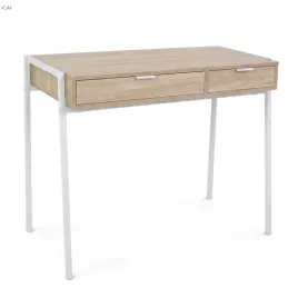 biurko-komputerowe-100-cm-z-2-szufladami-industrialne-metalowe-dab-sonoma