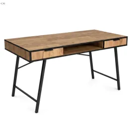 biurko-komputerowe-120-cm-z-2-szufladami-polka-loft-metalowe-dab-craft