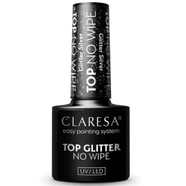 claresa-top-no-wipe-hybrydowy-bez-przemywania-srebrny-glitter-silver-5ml