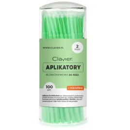 clavier-profesjonalne-aplikatory-bezwlokienkowe-do-rzes-zielone-2mm-100szt