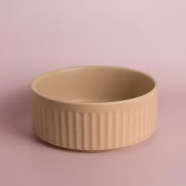 miska-ceramiczna-dla-psa-kota-ryflowana-bezowa-o127-cm-na-karme-wode-400ml