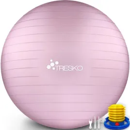 pilka-tresko-gimnastyczna-55-cm-z-pompka-princess-pink-do-cwiczen