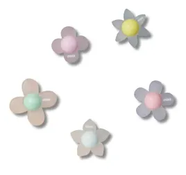 crocs-przypinka-jibbitz-iridescent-flowers-colorful-center-kwiatki-5-sztuk