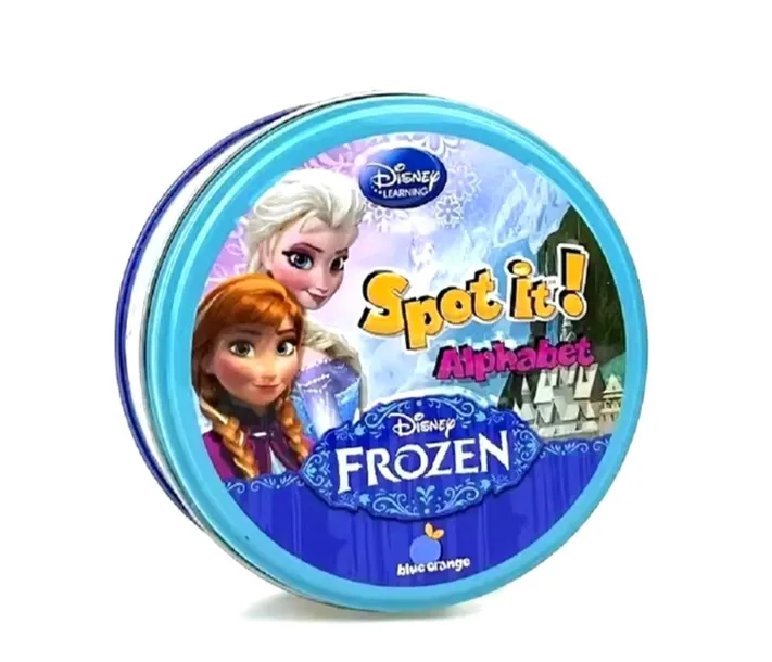 GRA KARCIANA DOBBLE FROZEN KRAINA LODU ELSA ANNA ALFABET EDUKACYJNA DLA DZIECI